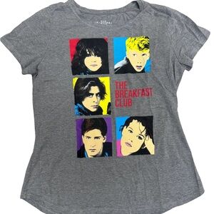 The Breakfast Club Gray 80s Graphic T-Shirt Women’s Medium USED
